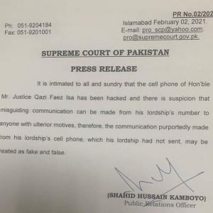 SC says Justice Isa’s mobile phone hacked